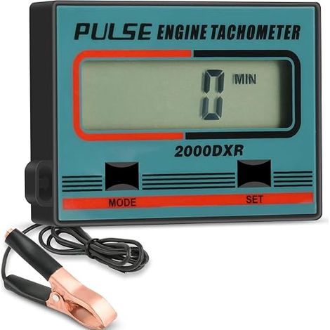 Digital Induction Tachometer LCD Accurate Tachometer with Hour Meter up to 30,000 rpm for Chainsaws Lawnmowers Motorcycles and Snowmobiles (1/5)