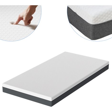 Wolketon 160x200cm Matratze-Schaum Wasserschaummatratze Memory Foam Matratze 7 Komfortzonen H3 Steifigkeit