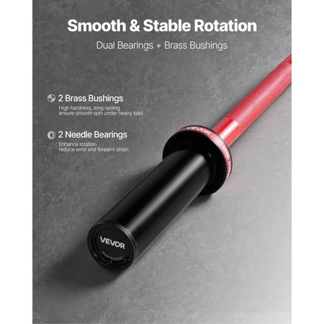 Barre d'Haltères pour Fitness 120 cm de Long Barre de Musculation (1/5)