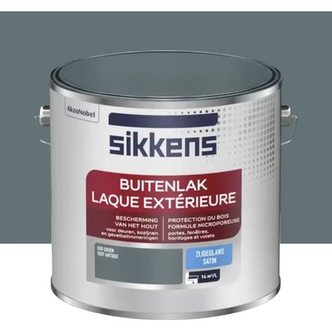 Laque Extérieure SIKKENS Satin Vert antique 2,5 L (1/3)