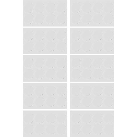 80 butées murales pour canapé, 5x1 mm, transparent, adhésif (1/5)
