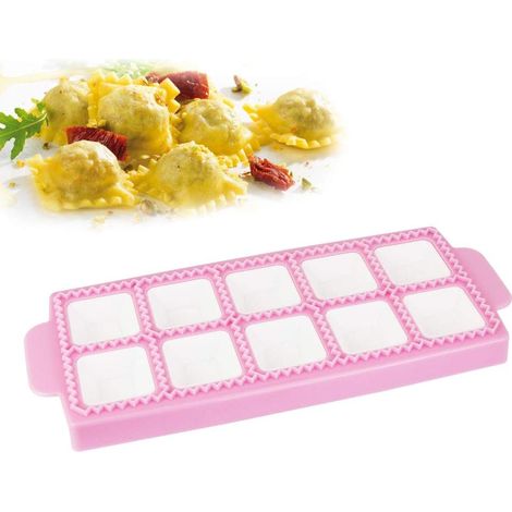 Moules à , Moules a Chaussons en Plastique pour carrés,  pour pates Moule et Pate Pression (Rose, 26.5  10.5  2cm), (1/5)