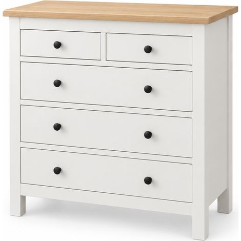 Sifonier 6 Cajones Hermes acabado blanco-roble, 110cm(alto) 80cm(ancho) 40cm(fondo) (1/2)