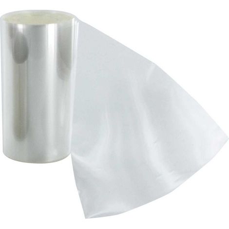 Rouleau de 15 mètres de film à chemiser transparent hauteur 8 cm (1/4)