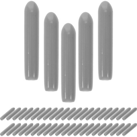 150 embouts ronds pour lave-vaisselle, embouts de rangement pour étagères, embouts pour étagères métalliques-2.50X0.20X0.20CM-Grey