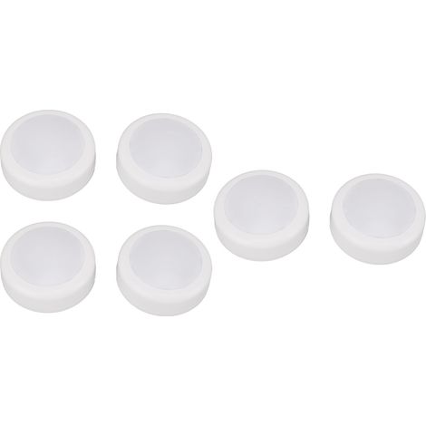 Lampes rondes à poussoir, 13 couleurs, 2 modes de contrôle, lumière chaude, alimentées par piles, avec télécommande pour placard de cuisine (1/5)