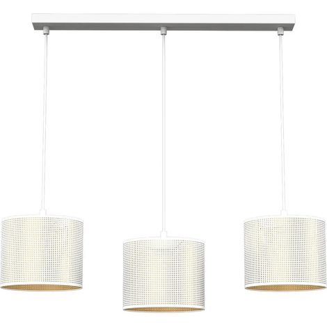 [GEBRAUCHT] B-Ware Euluna Hängeleuchte Pendelleuchte Jovin 3 Flammig Linear Weiß Gold
