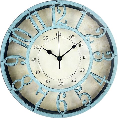 Horloge Murale - 30 Cm - Mécanisme Quartz Silencieux - Design Scandinave Rétro Évidé - Pour Intérieur - 1 Pièce (1/5)