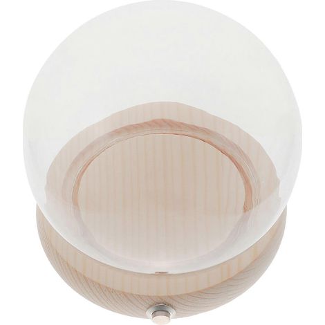 Cloche en verre transparente pour fleurs stabilisées, design artistique, pour adultes (1 pièce) (1/3)