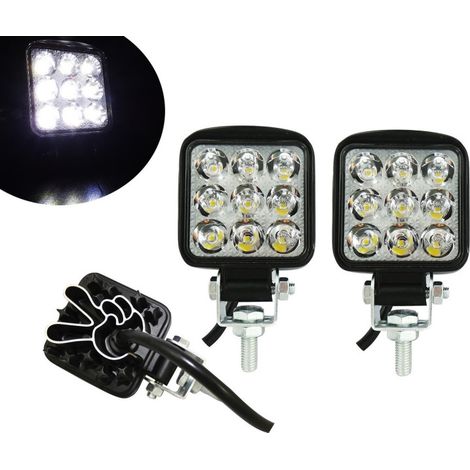 Set mit 2 quadratischen Mini‑LED‑Scheinwerfern, 27 W – Tagfahrlicht, LED‑Lampe, neu