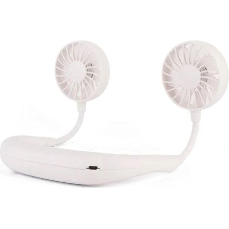 Revolutionary and portable neck fan with rechargeable battery, mini USB fan for outdoor activities, sports, travel, quiet operation. - AquaForge (1/4)