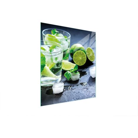 Planche à découper en verre 45x52 vert citron (1/5)