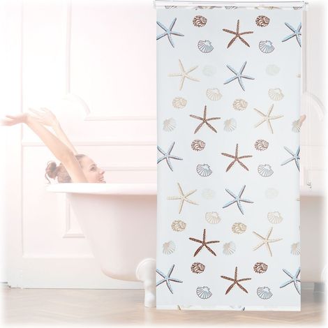 Estor enrollable para ducha ocean