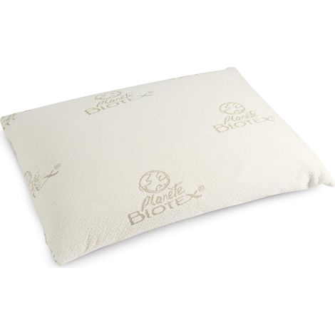 Oreiller mousse mémoire végétale 40x60 moelleux Biotex Maïa (1/3)