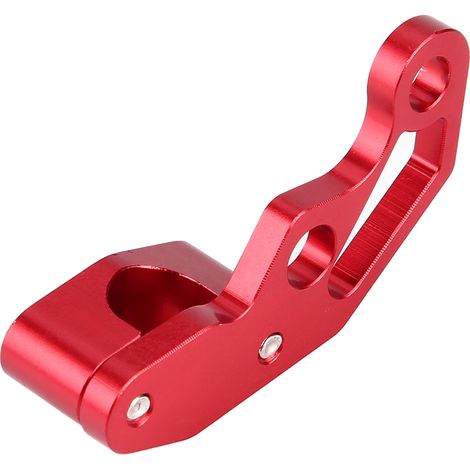 Halterung aus Aluminiumlegierung für Motorradbrems- und Kupplungszüge, rote Befestigungsklemme (1/5)