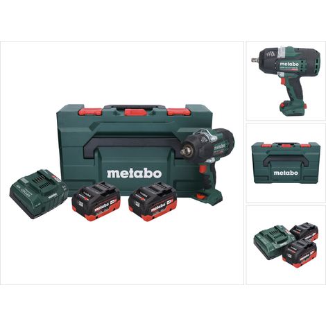 Metabo Visseuse à choc sans fil SSW 18 LTX 1450 BL, 2x 8,10 LiHD et chargeur en metaBOX 145 L (1/5)