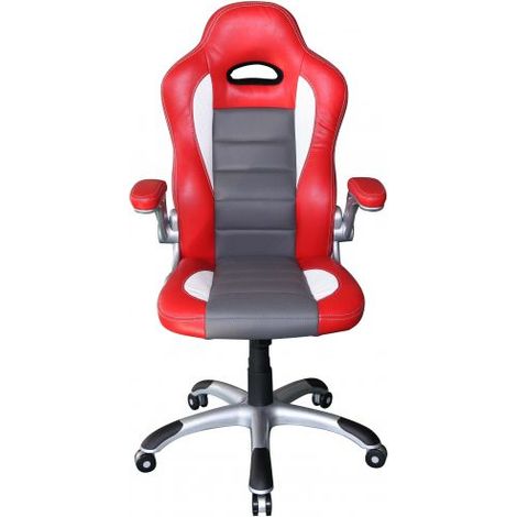 [NEUWERTIG] B-Ware Hjh Office Gaming Stuhl  Bürostuhl Game Sport Drehstuhl Stuhl Rot Weiß