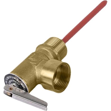 Soupape thermo-pression de sécurité chauffe-eau pour camping-car 99°C 10,3  Soupape Sécurité Chauffe-Eau avec sonde prolongée pour plombiers, chaudières et systèmes de chauffa (1/5)