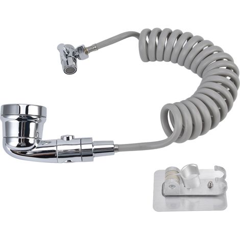 Waschbecken-Duschbrause mit dehnbarem Schlauch und verstellbarem Modus, Wasserhahn-Brauseaufsatz zum Shampoonieren und Baden von Haustieren (1/5)