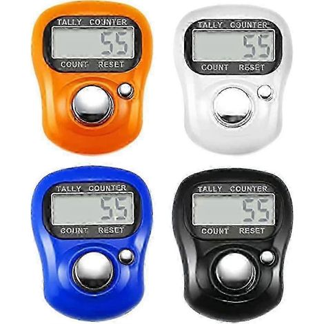 Lot de 4 compteurs de tours électroniques à 5 chiffres, réinitialisables, pour l'entraînement et les compétitions sportives. (1/5)