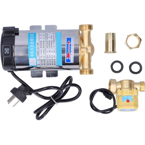 Pompe de surpression domestique silencieuse G1in, commutation automatique eau chaude/froide, 15WG-10‑105, prise AU AC220V (1/5)