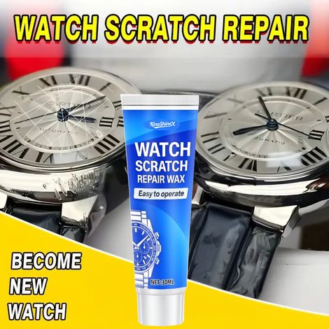 KineShineX Uhrenkratzerentfernungs- und Polierpaste, Metallreparaturmittel, entfernt Kratzer, repariert Mängel und restauriert/restauriert Uhren. (1/5)