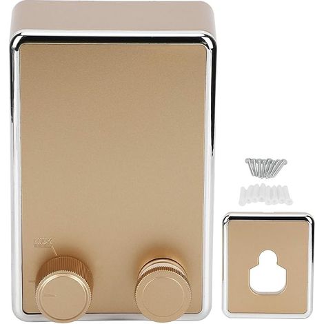 Stendibiancheria retrattile, per interni/esterni, a parete, in acciaio inox, finitura oro, 4,2 metri. (1/5)