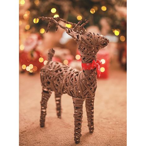 Christmas Woven Reindeer Decoration 75cm (1/5)