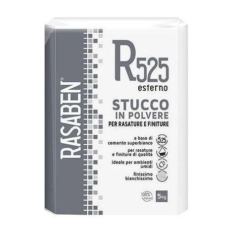 4,0 x ENDUIT EN POUDRE EXTÉRIEUR R525 K2 RASABEN