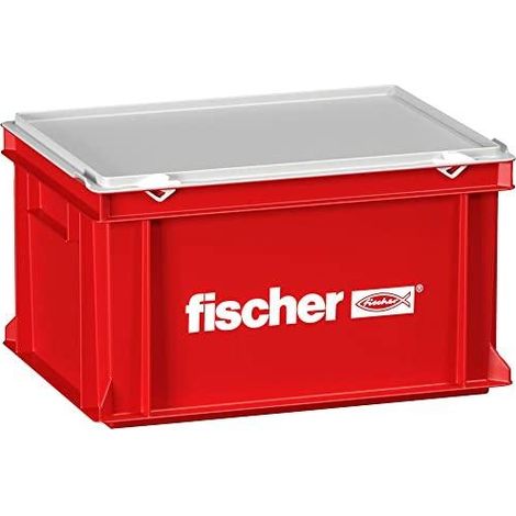 Fischer 091425 Maletín de transporte rojo 400x300x237 mm