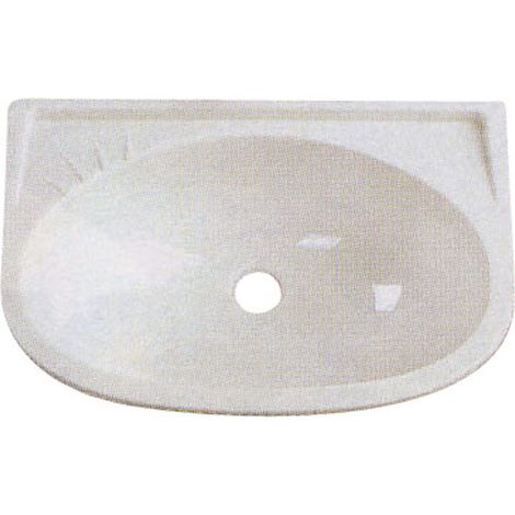 Lavabo droit central : - Dimensions : 400 x 270 mm