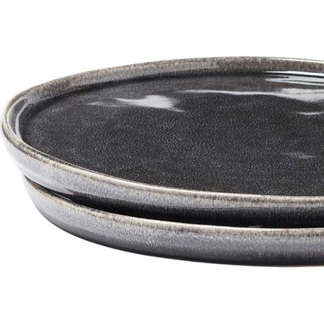 Assiette ronde Nomimono 2 pièces - Ø 27 cm - Noir - Vinga (1/3)
