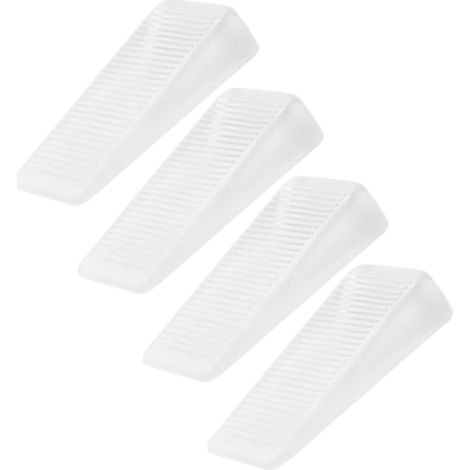 Cales de nivellement en PVC blanc (lot de 4) pour stabiliser (1/5)