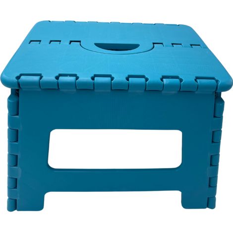 Turquoise 31.5 x 25.5 X 22 cm VENTEO - Marche Pied Pliable 25 cm Tabouret Pliant Antidérapant Plateforme d'Accès Domestique Stable pour Atteindre Meubles Étagères Placards