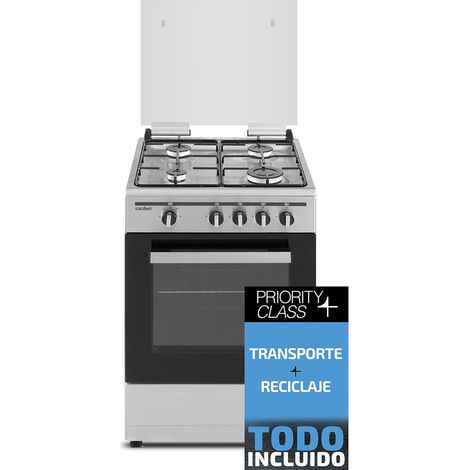 Sauber SCI41GB - Cocina De Gas 4 Zonas Coccion Inox