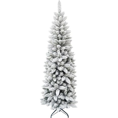 MAURY'S ALBERO DI NATALE EXTRA SLIM 150 CM INNEVATO (1/5)