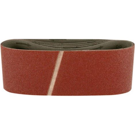 Bande abrasive set 100 x 610 mm K60/80/120 - Lot de 6 - HIKOKI - 753260