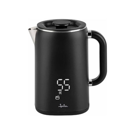 Hervidor eléctrico JATA JEHA1575. Capacidad: 1,7 l. 5 ajustes de temperatura. 1500 W. Máxima potencia. Base giratoria de 360°. P