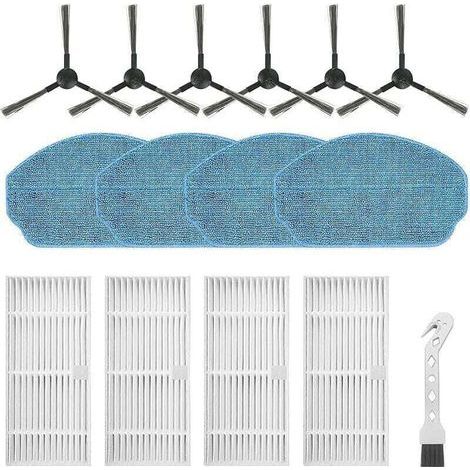 Accessoires pour EICOBOT BR150, XU, Pour aspirateur robot Cecotec Conga 999 Origin X-Treme Pièces de rechange, 6 brosses latérales, 4 (1/4)