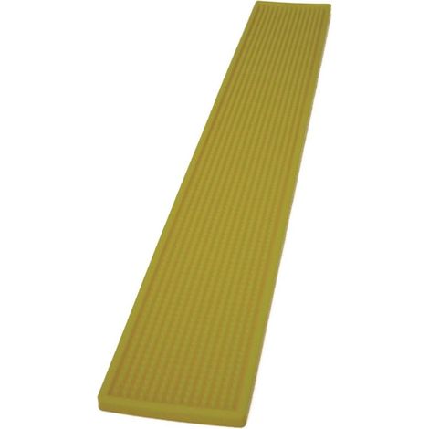 The bars, tappeto poggia bicchieri giallo, in gomma naturale cm 10x70, qualità professionale