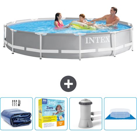 Intex Piscine Prism Frame Ronde - 366x76 cm - 5-pièces SCB8 (1/5)