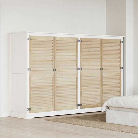 vidaXL Porte de Cabinet avec porte 4 pc Naturel 140,5 x 2,1 x 59,5 cm