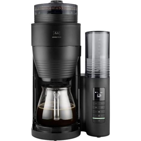 Melitta AromaFresh Glas Pro schwarz ( NEW ) Kaffeemaschine mit integriertem Mahlwerk