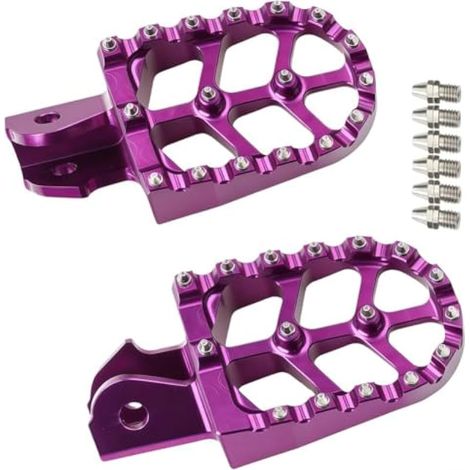 Supports de repose-pieds en aluminium léger conçus pour SurRon pour lumière pour vélo électrique Bee X S (violet) (1/5)