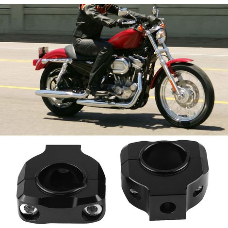 Support de guidon universel en alliage d'aluminium pour moto, élévateur de 28mm avec fixation par bride (1/5)