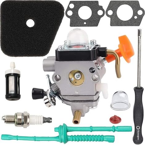 Kit de carburateur pour débroussailleuse STIHL FS87 FS87R FS90 FS90K/R FS100 FS110, carburateur C1Q-S174 remplace 4180 120 0604 4180 120 0611 (1/4)