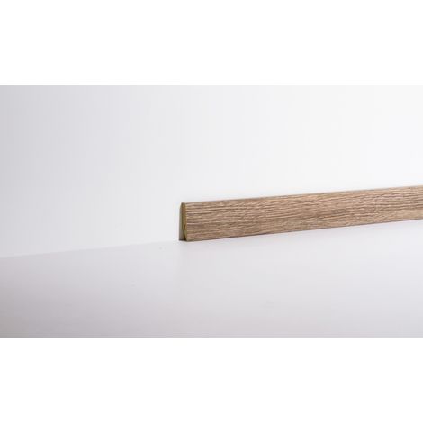 Classen Clip-Fußleiste 240 cm 58 x 19 mm Basalto Bianco Leisten
