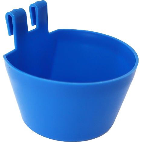 GAUN Comedero plastico con ganchos (azul)