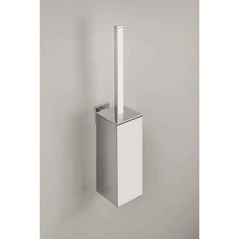 COLOMBO DESIGN Basic q porta scopino cromato codice prod: B37070CR (1/2)
