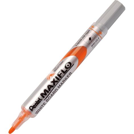 Pentel Maxiflo Green Label Marcatore per lavagna a punta conica arancione (1/5)